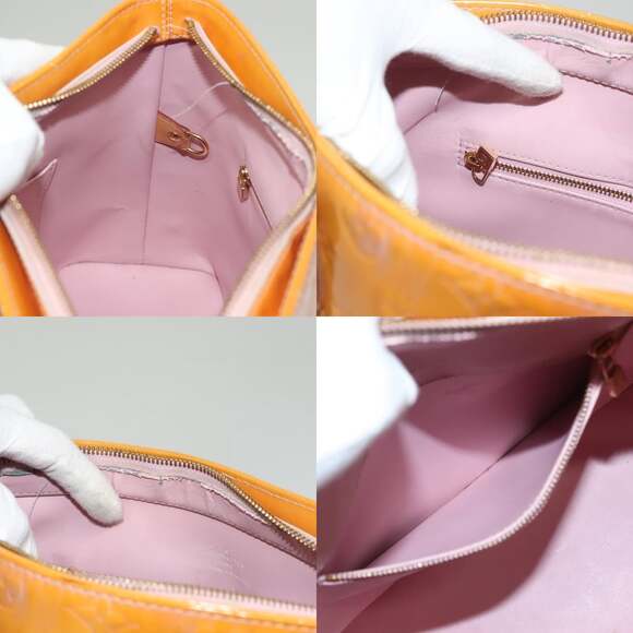 LOUIS VUITTON Monogram Vernis Houston Bag Marshmallow Pink M91302 - Picture 12 of 13